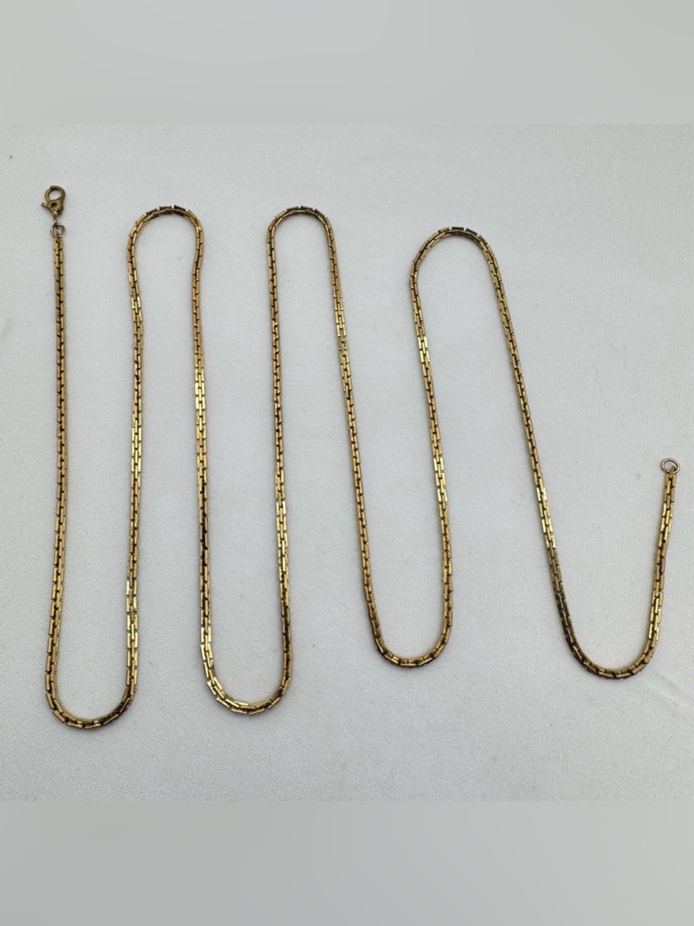 Monet Gold Tone Long Chain Necklace Vintage Minimalist Boho Classic Timelesd